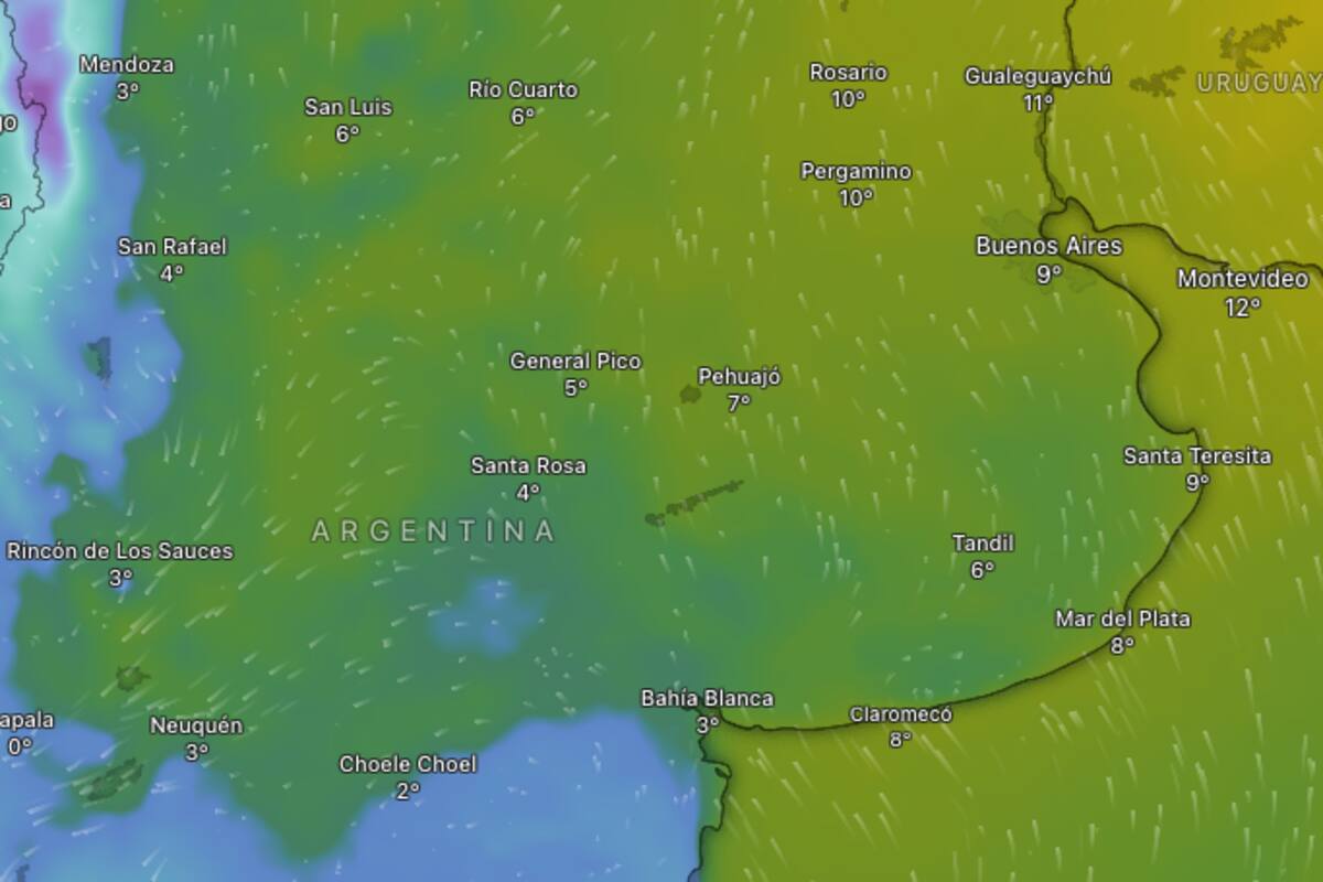 Se espera una jornada fría para este miércoles 22 de julio