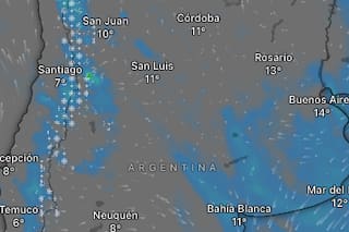 Hay alerta naranja y amarilla por frío extremo, vientos y nevadas para este sábado 15 de agosto