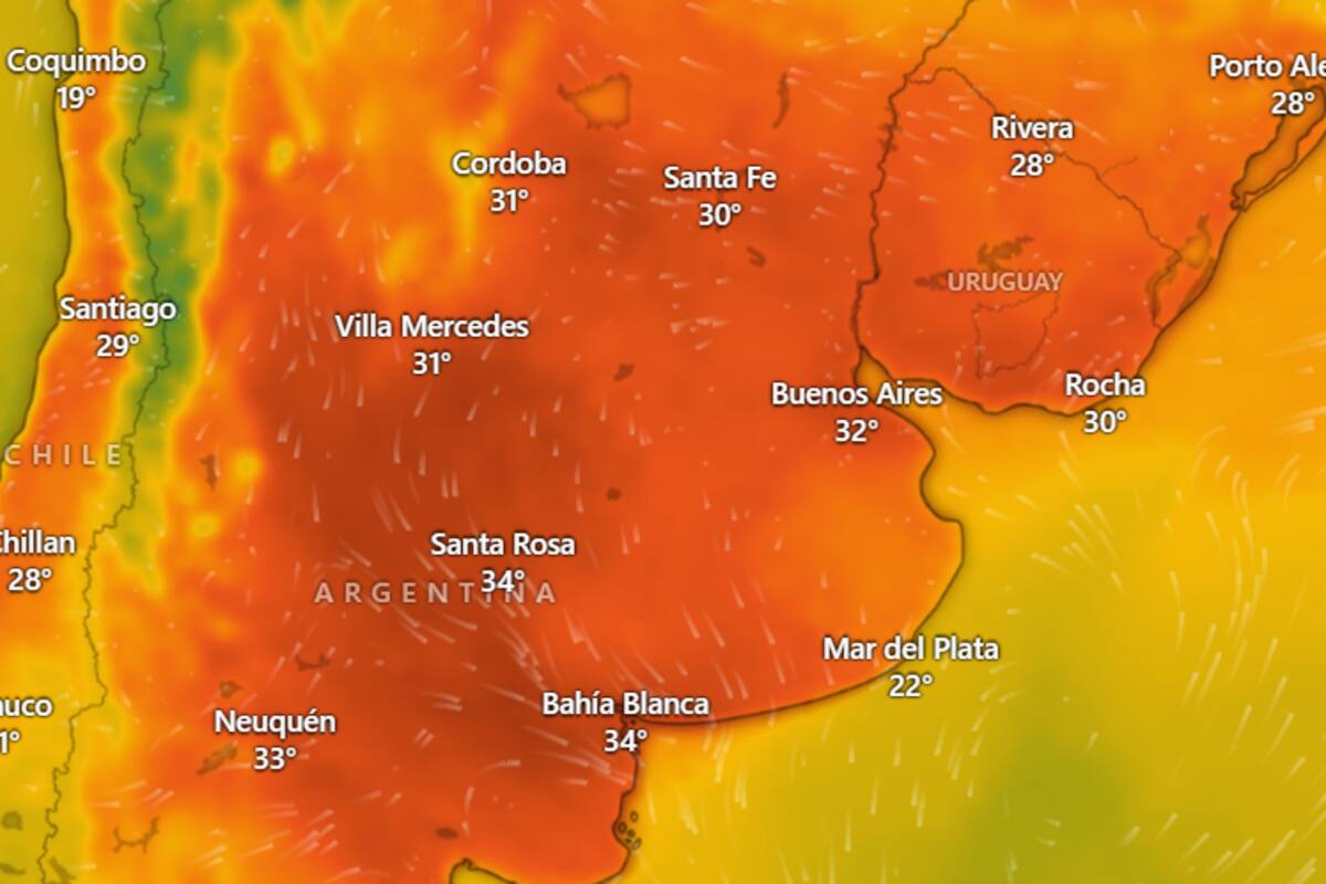 Se espera una máxima de 35 grados en Buenos Aires, este lunes 29 de diciembre