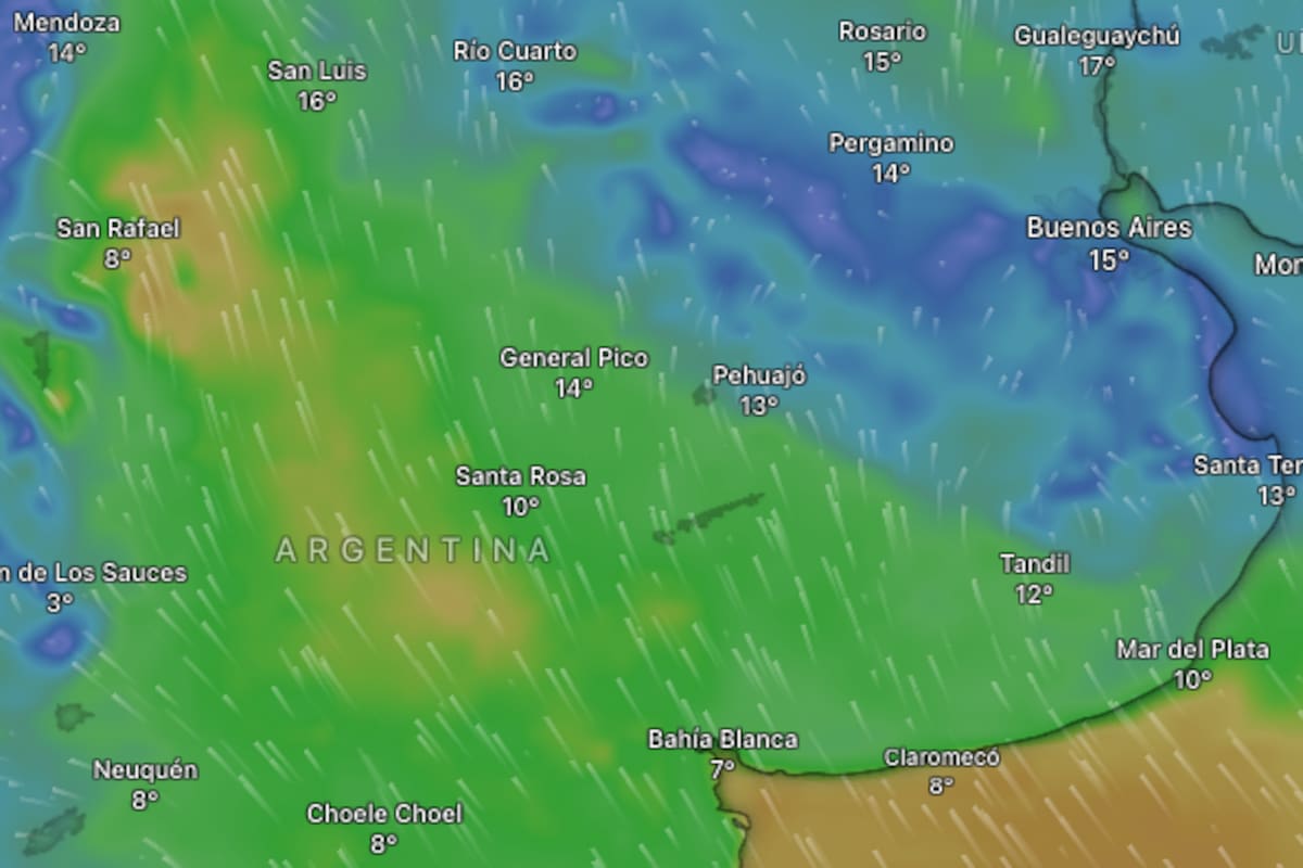 Se esperan fuertes vientos en la zona centro del país