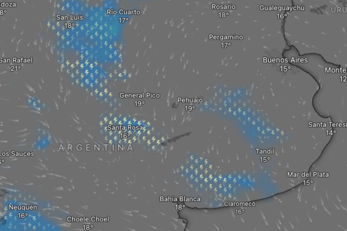 Se esperan lluvias en distintas partes del país este sábado