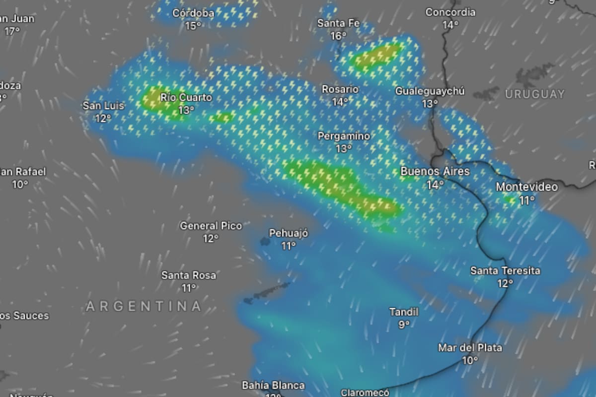 Se esperan lluvias en la zona del AMBA para este sábado