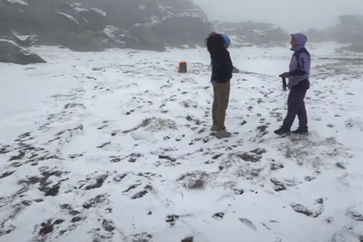 Se esperan nevadas en Tierra del Fuego para el miércoles