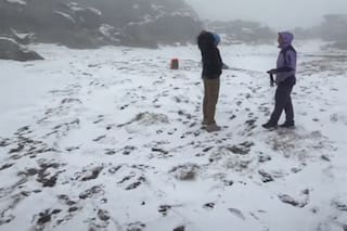 Fin de semana con nevadas inusuales, granizo y graupel