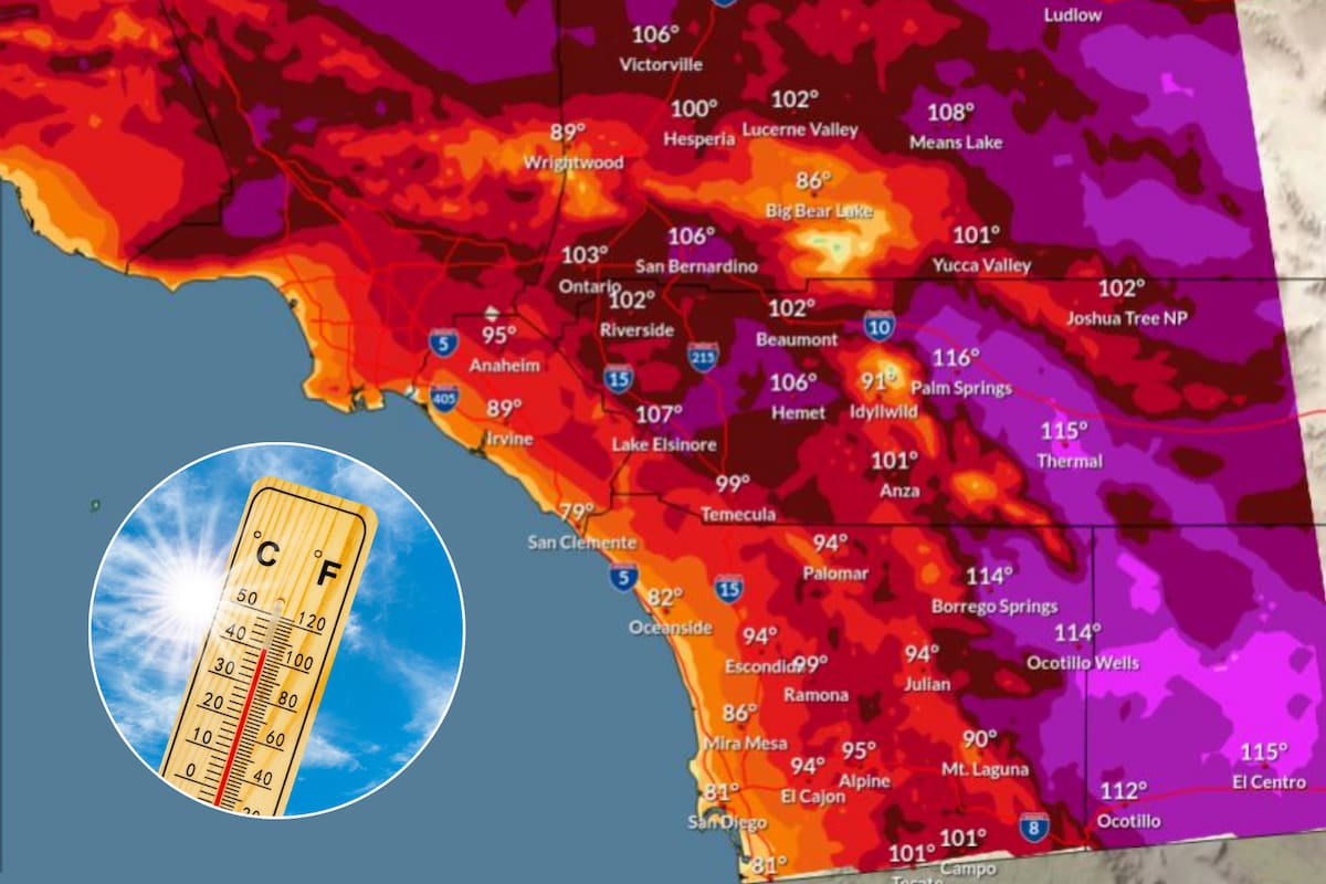 Se esperan temperaturas agobiantes para todo el territorio de California