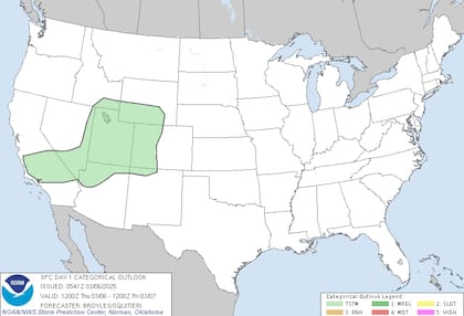 Se esperan tormentas aisladas en el sur de California, pero sin actividad eléctrica