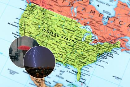 Se esperan tormentas en distintos puntos de Estados Unidos, sobre todo en el centro sur del territorio