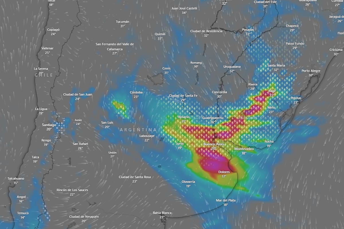 Se esperan tormentas fuertes para el domingo 1 de diciembre.