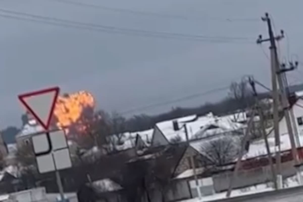 Se estrelló un avión militar ruso que llevaba más de 60 prisioneros ucranianos