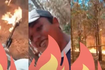 Se filmó al quemar un bosque de Corrientes y causó preocupación, pero -según dijo- esto formaba parte de su trabajo