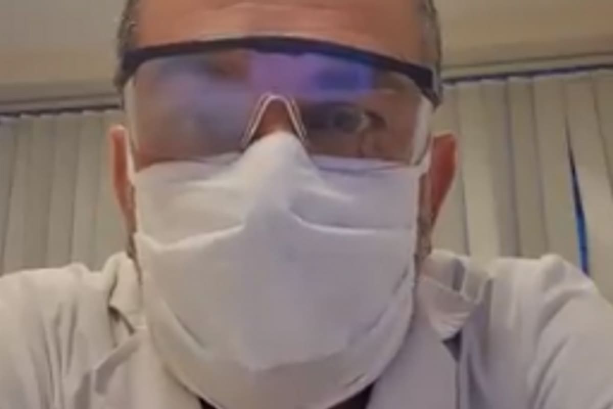 Se hizo viral un video de Juan Avakian, quien se desempeña como jefe de Guardia del Sanatorio Allende, en el que critica el modo en que se están llevando a cabo las medidas de aislamiento