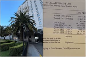 Se hospedó en un hotel cinco estrellas de Buenos Aires, hizo uso de todos los servicios y contó cuanto gastó
