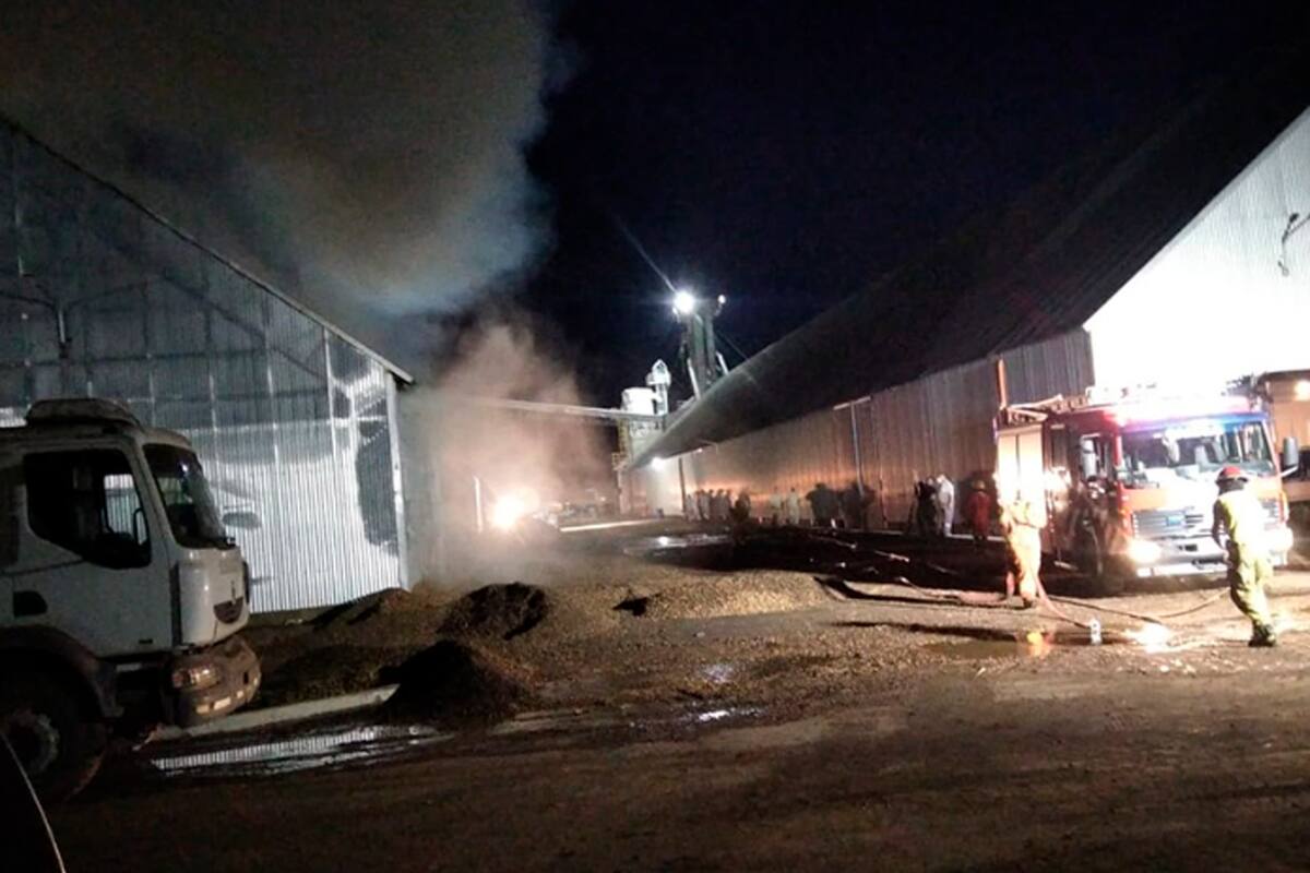 Se incendia una celda de maní de la empresa Manisel, de Pasco