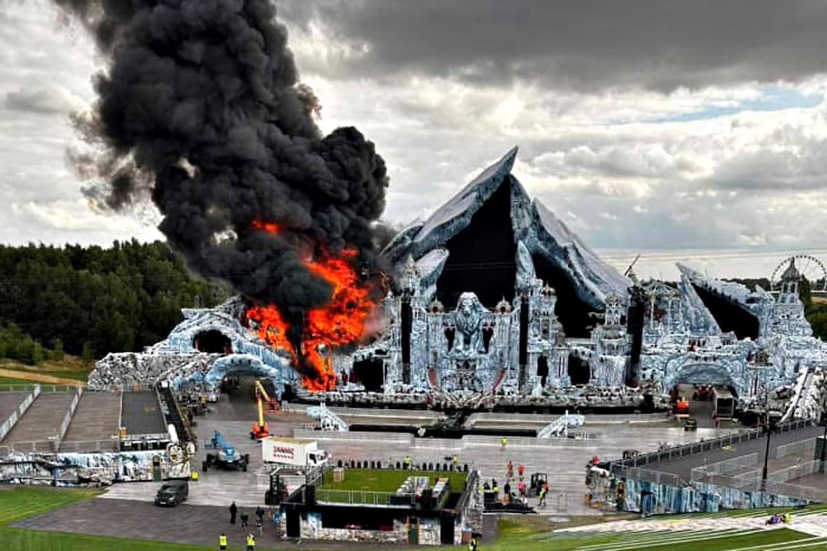 Se incendió el escenario de Tomorrowland en Bélgica