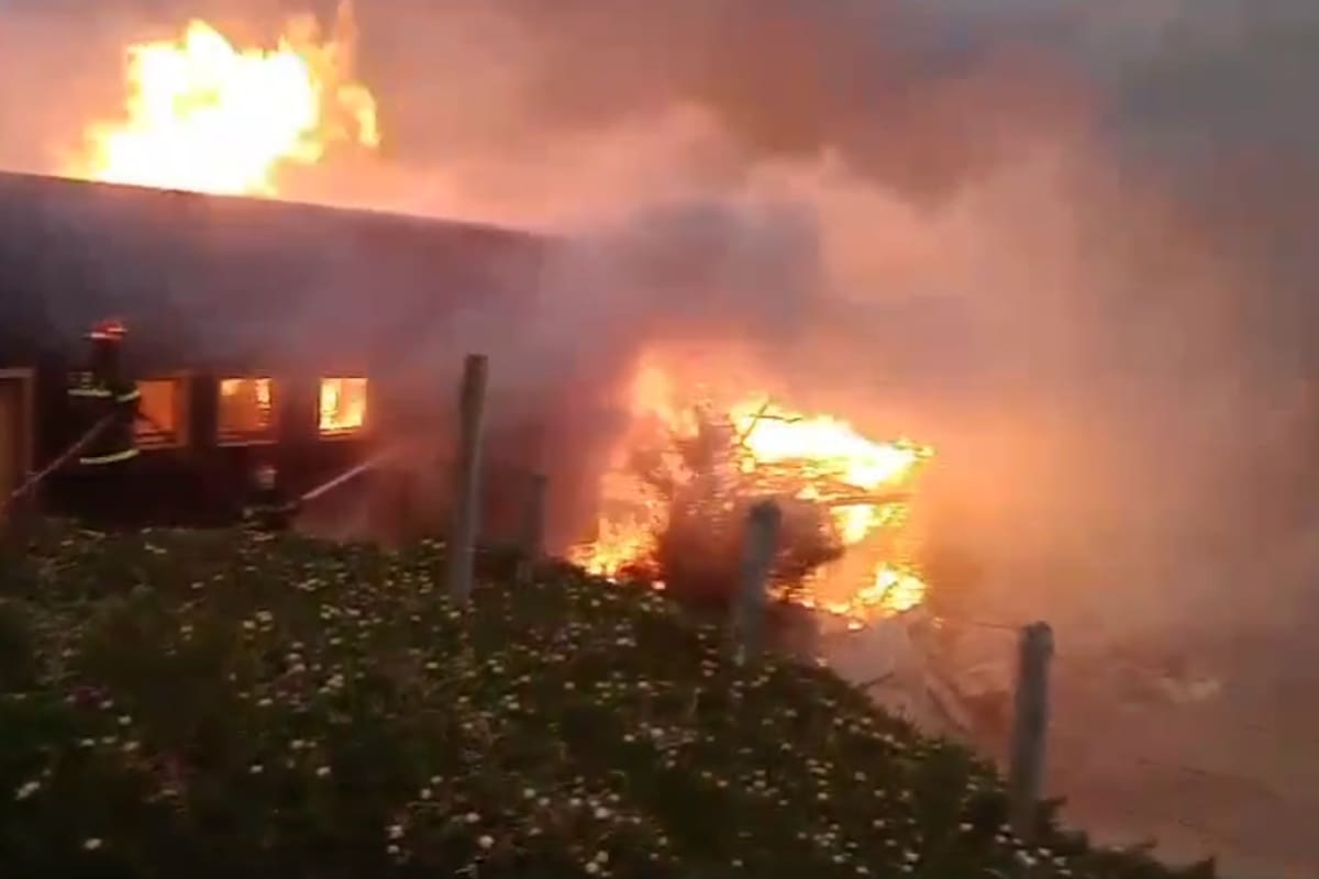 Se incendió un restaurante de un balneario en Mar del Plata