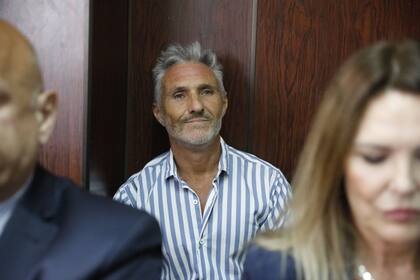 Nicolás Pachelo en los tribunales de San Isidro durante el juicio en el que fue absuelto