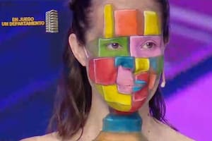 Se maquilló de una manera especial para Los 8 Escalones y descolocó a Guido Kaczka (Captura: eltrece)