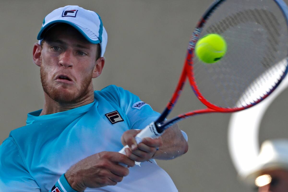 Se miden luego del partido entre Federico Delbonis y Guillermo García; televisa TyC Sports