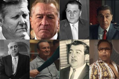¿Se parecen? La película, de más 3 horas, se basó en gánsteres y mafiosos de carne y hueso