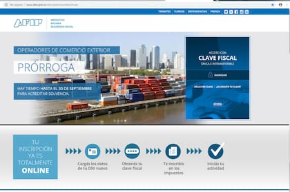 Se podrá gestionar el cuit y la clave fiscal a través de la web de la AFIP