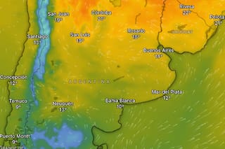 Hay alerta roja y amarilla por frío extremo, tormentas y vientos para este martes 28 de julio
