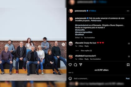 Se presentó el elenco de El Eternauta (Foto Instagram @petersoncarla)