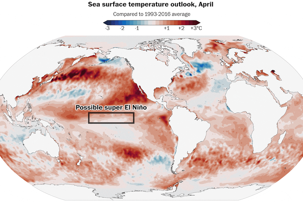 Se prevé un fenómeno de El Niño