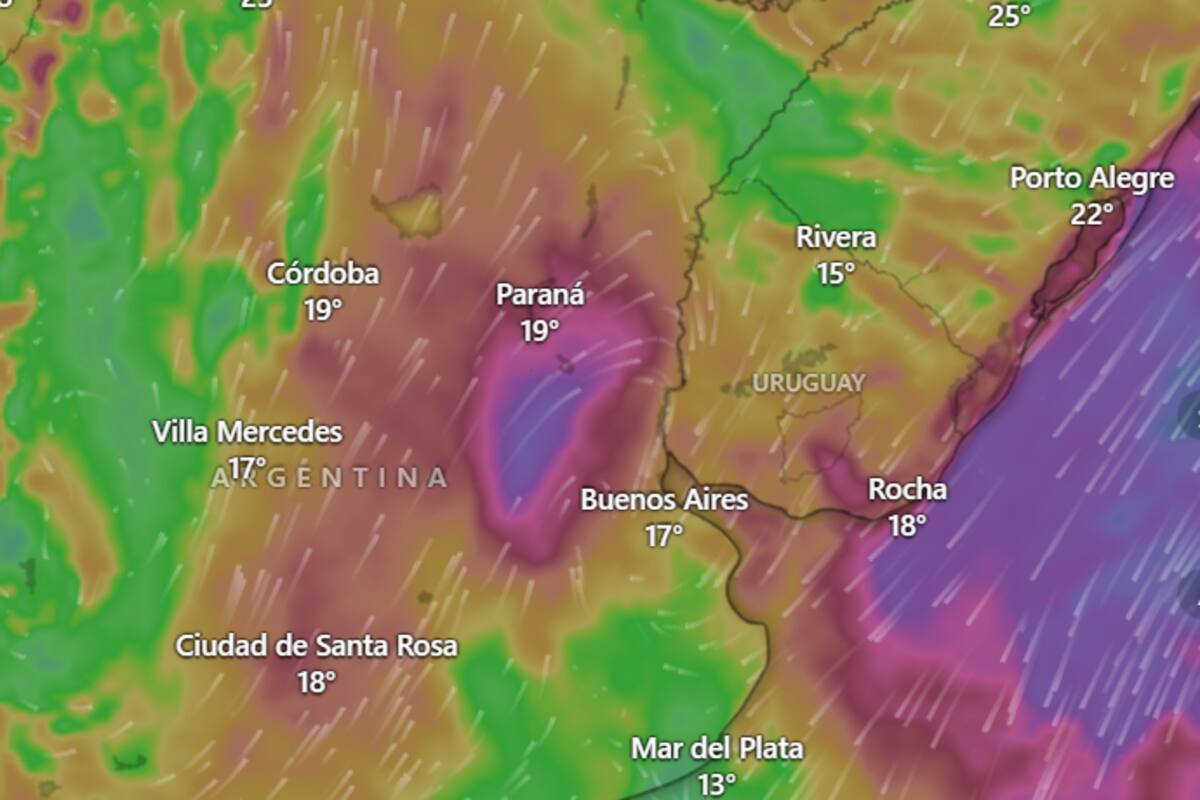 Se prevé una jornada lluviosa y ventosa