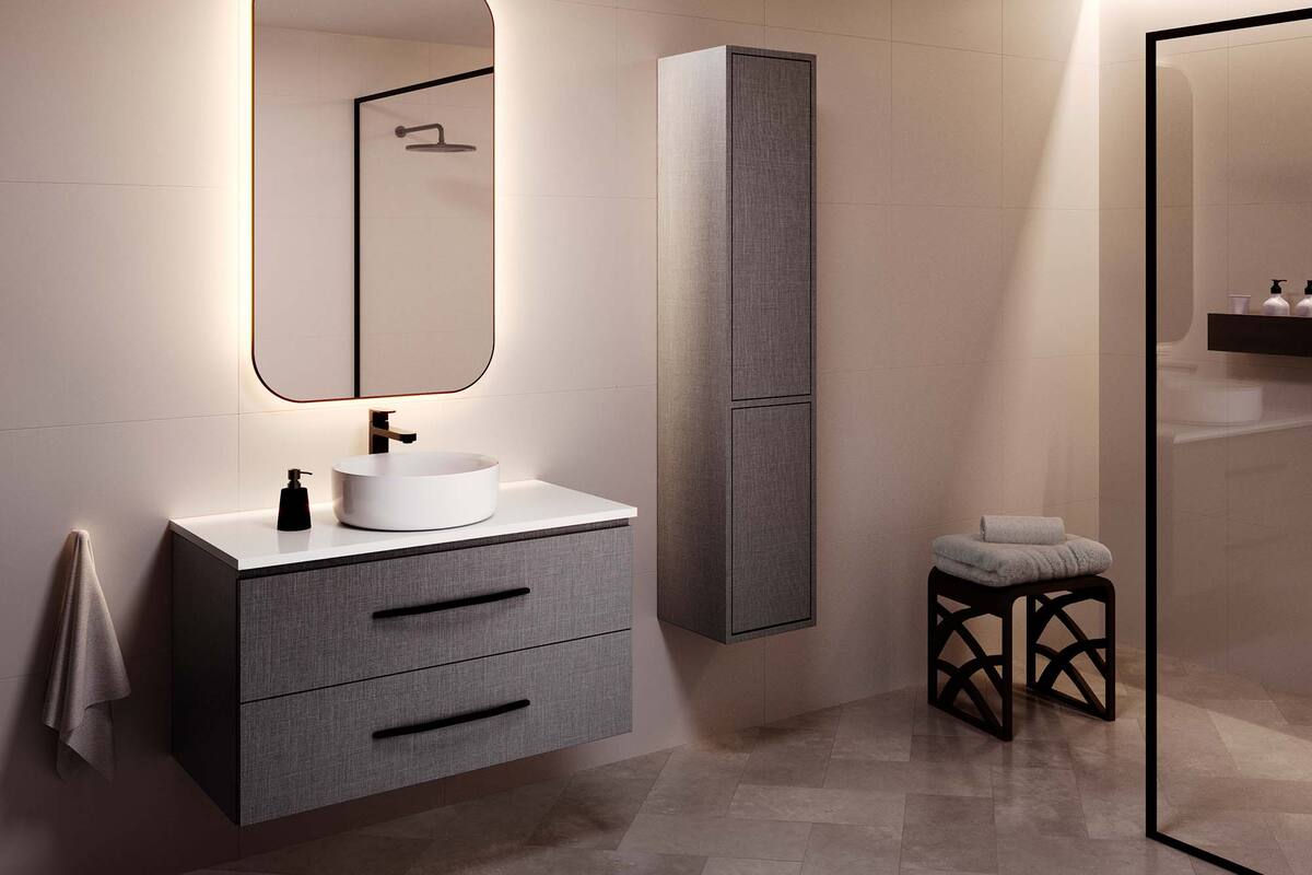 Se puede elegir desde la cantidad de cajones, el tipo de mesada hasta la bacha