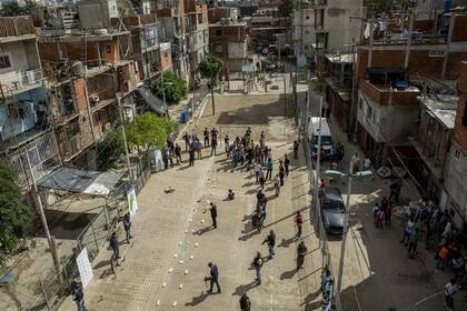 Se realizó hoy un fuerte operativo policial en la villa 31