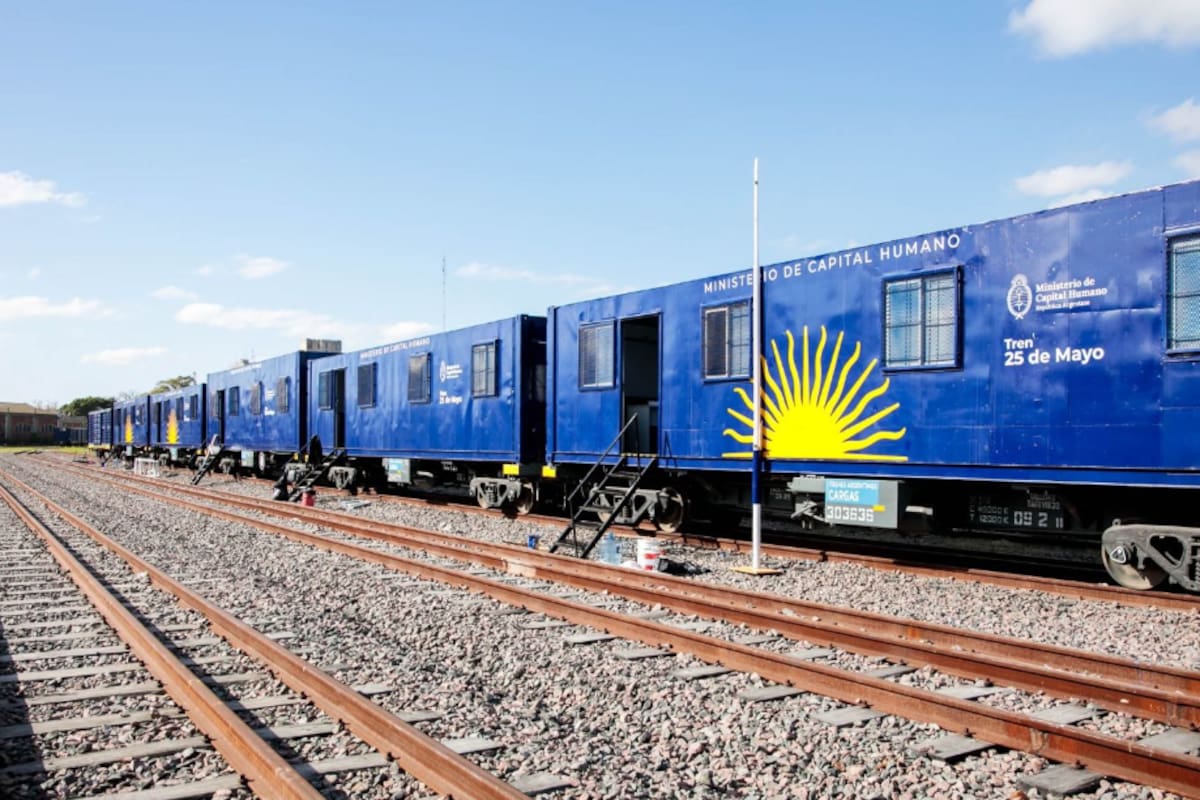 Se realizó la puesta en valor del Tren 25 de mayo (Foto: argentina.gob.ar)