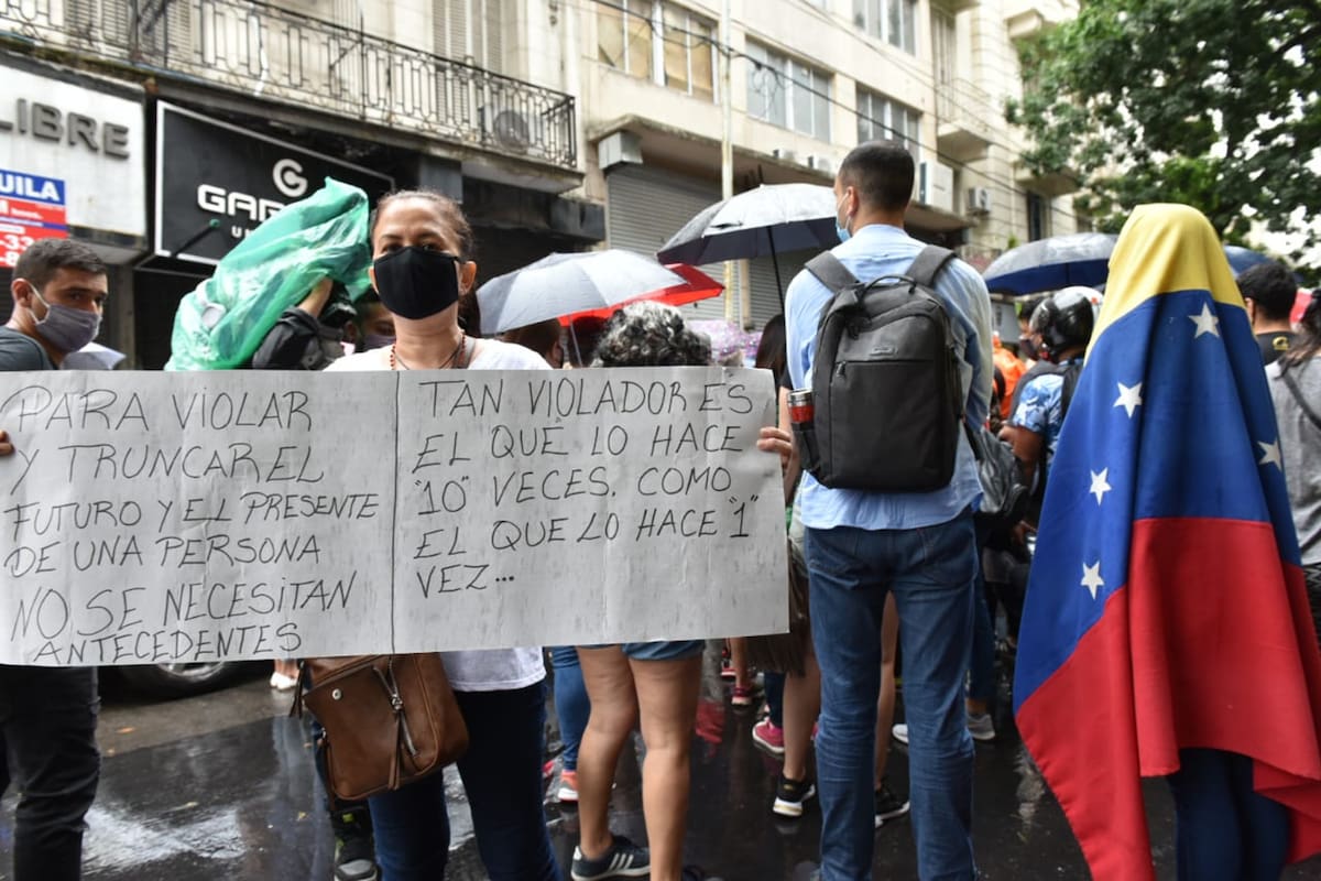 Se realizó una marcha para pedir justicia por la joven venezolana abusada sexualmente
