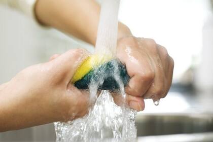 Se recomienda lavar la esponja de la cocina al menos una vez por semana.