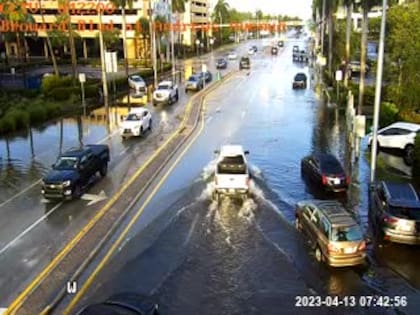 Se registraron graves en Broward Boulevard, al este de la I-95, en Fort Lauderdale