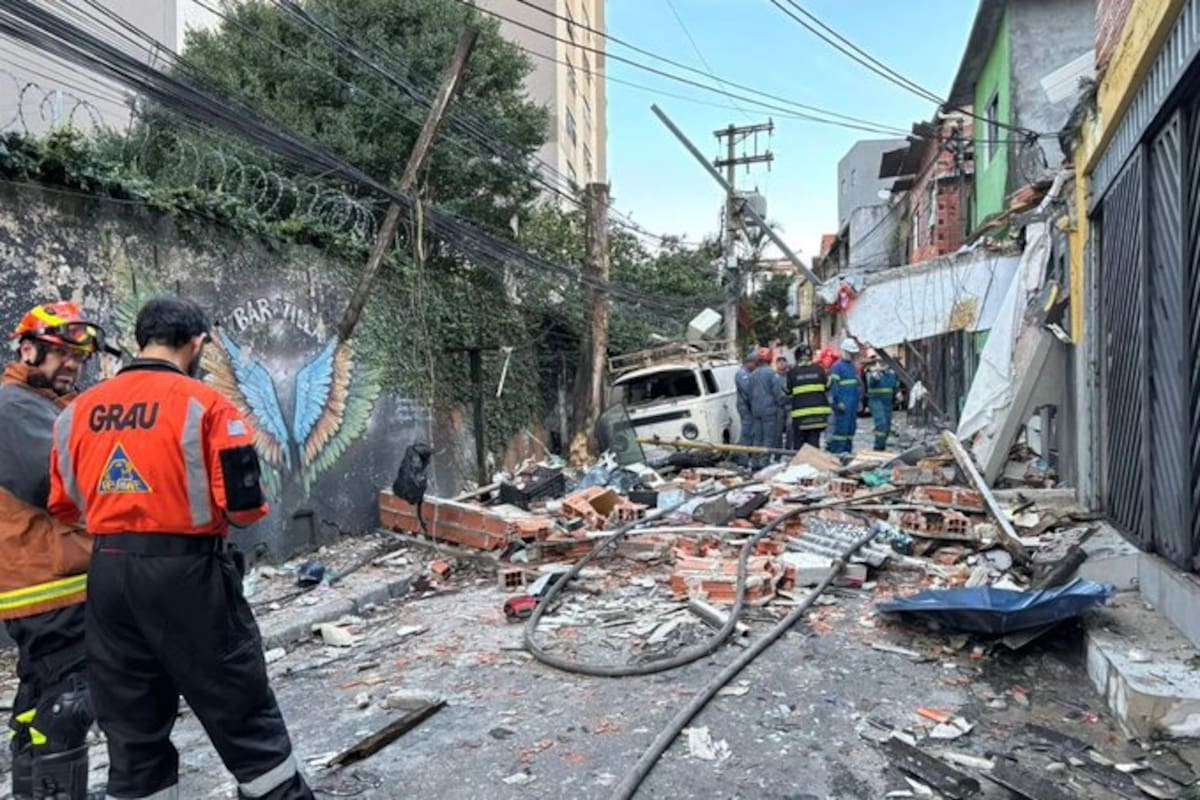 Se registró una explosión en San Pablo, por una fuga de gas, y murió al menos una persona