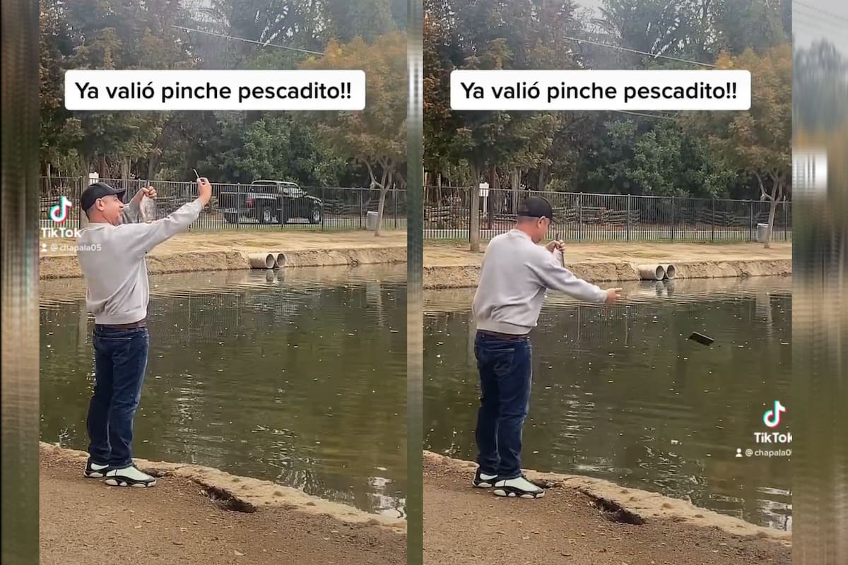 Se sacó una foto con un pez, pero cometió un error y el final fue catastrófico.