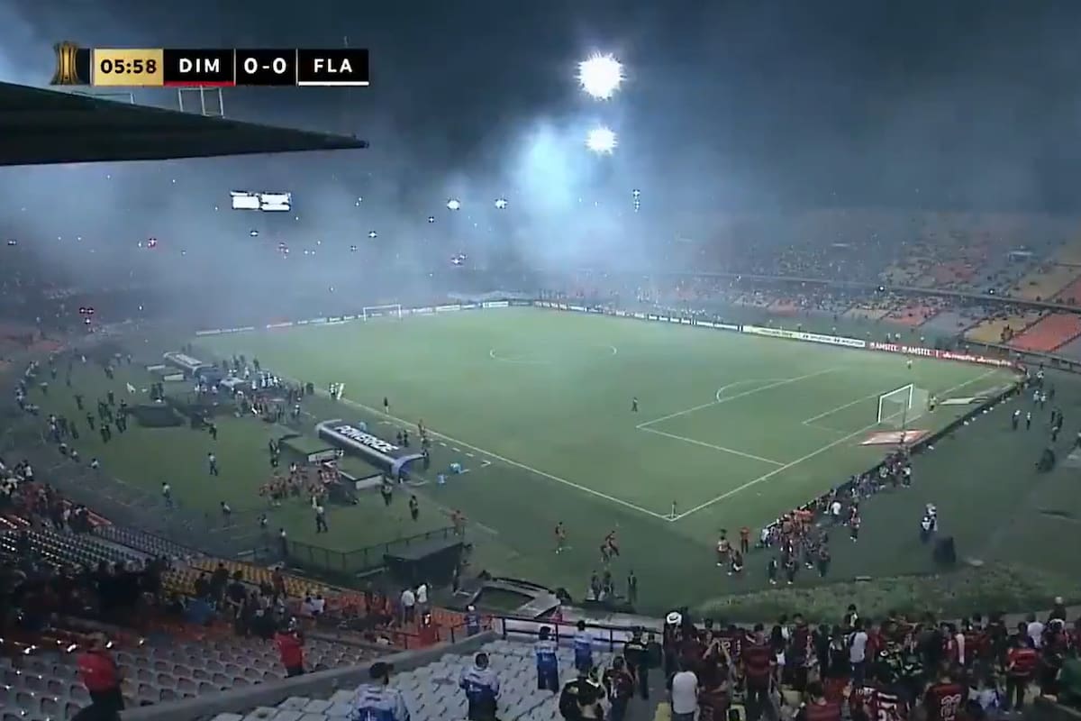 Se suspendió el partido entre Independiente Medellín y Flamengo en Colombia