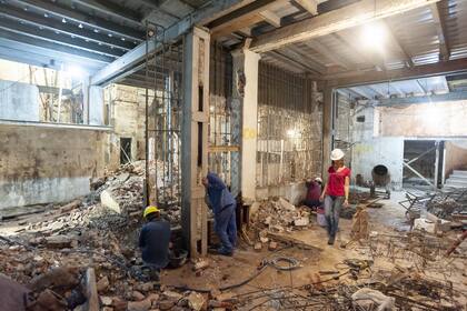 Se trabaja en consolidar las estructuras metálicas de los tres subsuelos