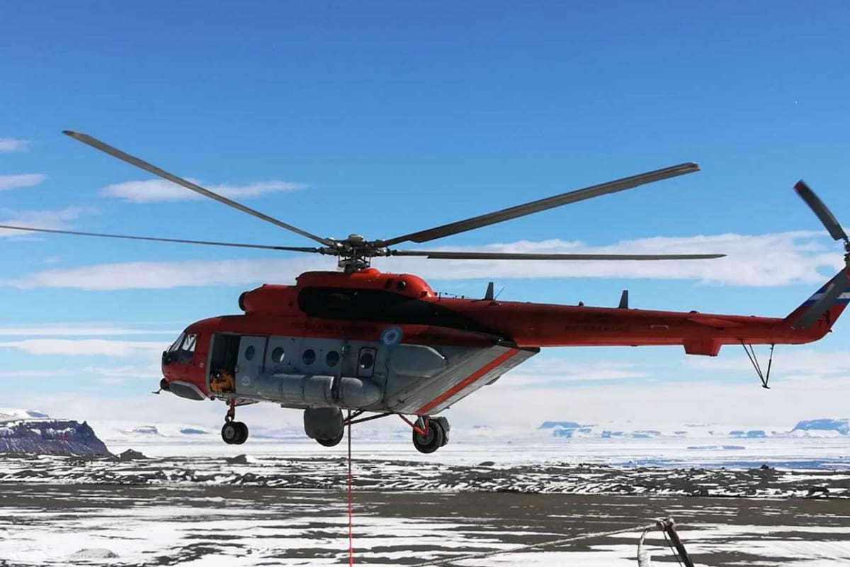 Se trata de un Mi-171 E, perteneciente a la VII Brigada Aérea de la localidad de Moreno