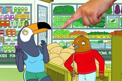 Se trata de una serie animada que narra la vida de dos aves