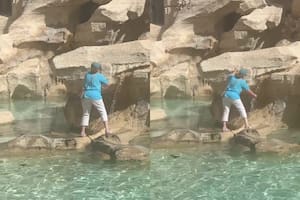 Se trepó a un sitio turístico para rellenar su botella de agua y el desenlace sorprendió a todos