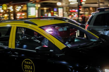 Se ve menos circulación de taxis en la Ciudad de Buenos Aires
