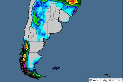 Se vienen varios días de pocas probabilidades de lluvias en las principales zonas productivas