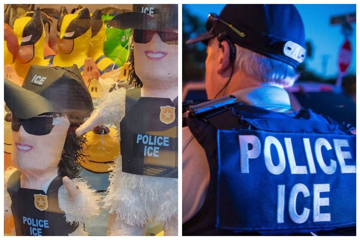 Se viralizan las piñatas del ICE en un barrio latino de Chicago