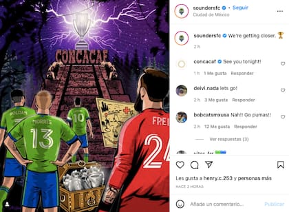 Seattle Sounders visita a Pumas en el Olímpico Universitario para la final de ida de la Liga de Campeones de la Concacaf.