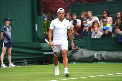 Sebastián Báez y un signo de impotencia frente a la superioridad de Goffin