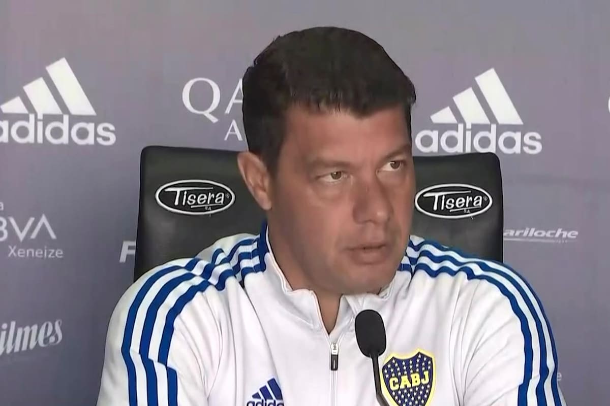 Sebastián Battaglia, durante la conferencia de prensa de este viernes