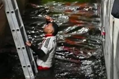 Sebastian Buccolieri, el hincha de Estudiantes arrojado a la fosa