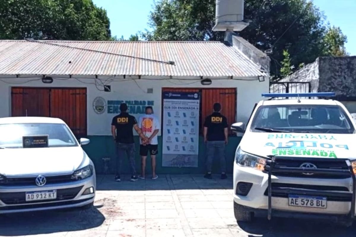 Sebastián Cañete Benítez, tras su detención en Ensenada