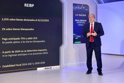 Sebastián Domínguez, SDC Asesores, durante el evento Real Estate Capítulo 9 organizado por La Nación